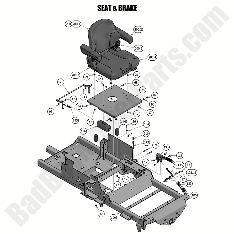 2019 Renegade - Gas - Seat & Brake